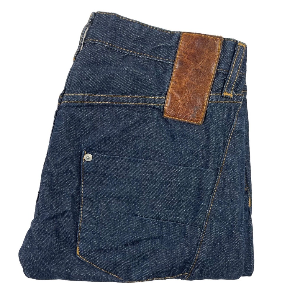 Prospective Flow Blue Dark Wash Mens Button Fly Jeans Size 30x31 Los Angeles
